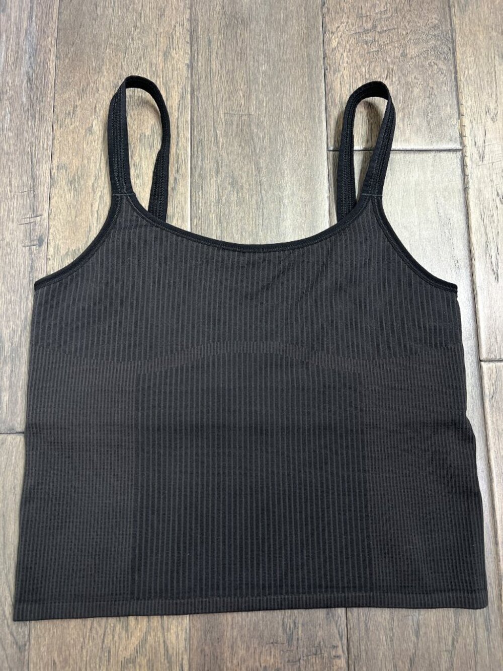 Lululemon Ebb to Street Scoop-Neck Cropped Tank Top Light Support, B/C Cup Black